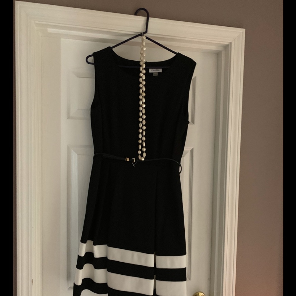 Black and white dress